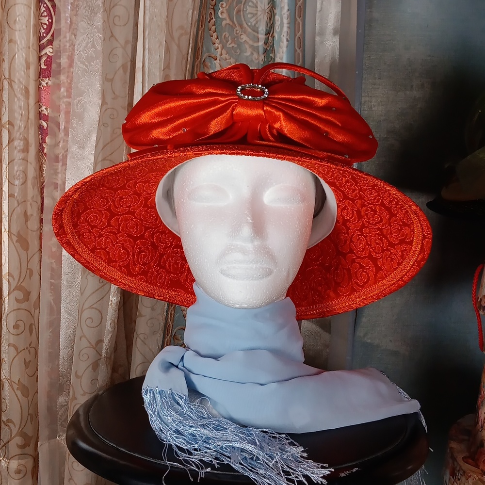 Giovanna Signature Orange Year Round Hat NWT